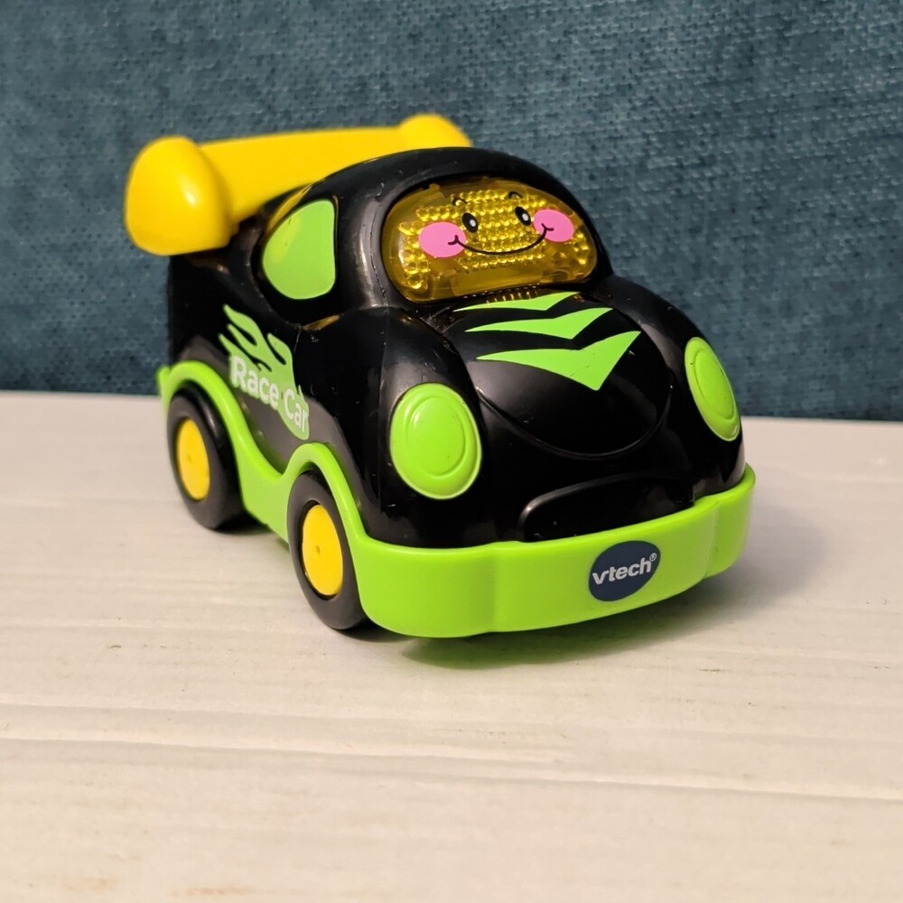 VTech Go! Go! Smart Wheels Race Car | Black & Green | Lights & Sounds SmartPoint - Picture 3 of 16